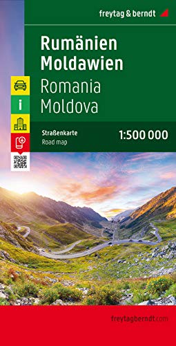 Rumänien - Moldawien, Autokarte 1:500.000