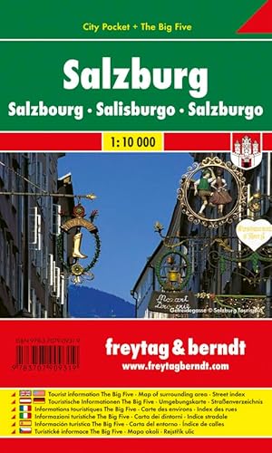 Salzburg, City Pocket + The Big Five: City Pocket, Innenstadtplan (freytag & berndt Stadtpläne)