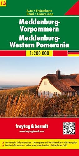 Mecklenburg-Vorpommern, Autokarte 1:200.000