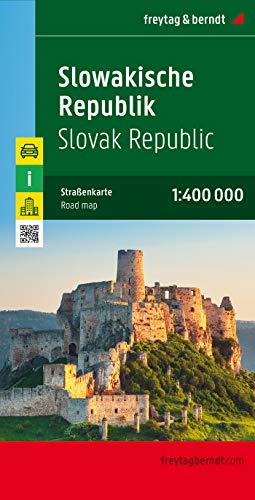 Slowakische Republik, Autokarte 1:400.000: Citypläne, Touristische Informationen, Ortsregister mit Postleitzahlen (freytag & berndt Auto + Freizeitkarten)