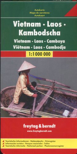 Vietnam. Laos. Kambodscha 1 : 1 000 000. Autokarte. Touristische Informationen. Nationalparks. Ortsregister Vietnam. Laos. Kambodscha 1 : 1 000 000. Autokarte. Touristische Informationen. Nationalparks. Ortsregister