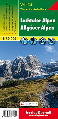 WK 351 Lechtaler Alpen - Allgäuer Alpen, Wanderkarte 1:50.000: Freizeitinformationen, Top Wander- & Weitwanderwege, Top Mountainbike- & Radtouren, ... & berndt Wander-Rad-Freizeitkarten, Band 351)