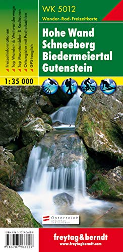 WK 5012 Hohe Wand - Schneeberg - Biedermeiertal - Gutenstein, Wanderkarte 1:35.000: GPS-tauglich. Freizeitführer. Ortsregister (freytag & berndt Wander-Rad-Freizeitkarten)