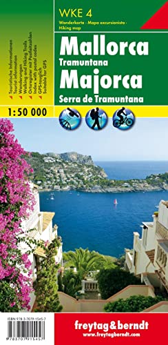 WKE 4 Mallorca - Tramuntana, Wanderkarte 1:50.000: Wander-Rad-Freizeitkarte - Maßstab 1:50.000 (freytag & berndt Wander-Rad-Freizeitkarten, Band 73) von Freytag + Berndt