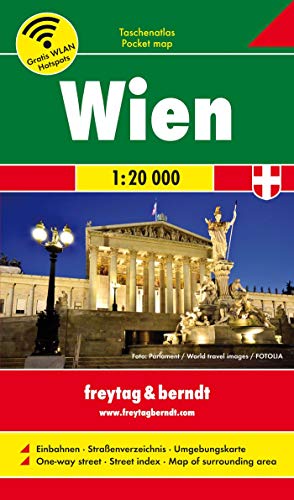 Wien, Taschenatlas 1:20.000: Einbahnen, Straßenverzeichnis, Umgebungskarte (freytag & berndt Stadtpläne) von FREYTAG-BERNDT UND ARTARIA