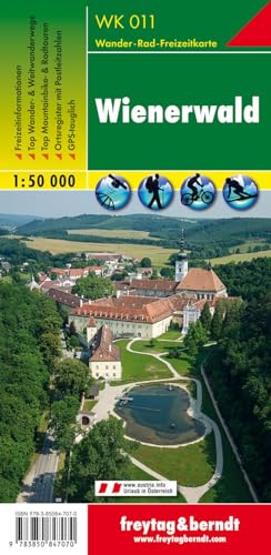 Wienerwald, Wanderkarte 1:50.000, WK 011: Wander-, Rad- und Freizeitkarte / GPS-tauglich / Freizeitführer / Ortsregister