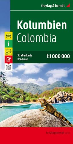 Kolumbien, Autokarte 1:1 Mio.: Touristische Informationen, Entfernungen in km, Nationalparks Kolumbien, Autokarte 1:1 Mio.: Touristische Informationen, Entfernungen in km, Nationalparks