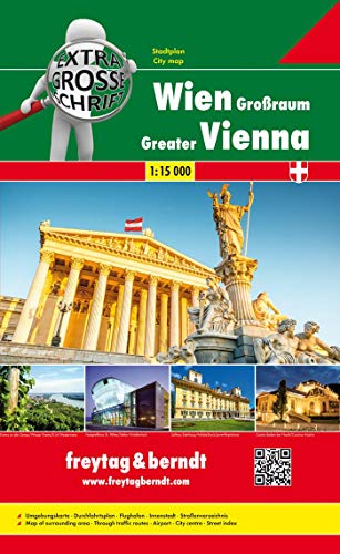Wien Großraum Riesenatlas, Städteatlas 1:15.000: Format A4 - Extra große Schrift (freytag & berndt Stadtpläne) von Freytag + Berndt