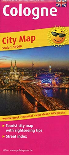 Cologne: Tourist City map with sightseeing tips and Street index. 1:18000 (Stadtplan: SP) von FREYTAG-BERNDT UND ARTARIA