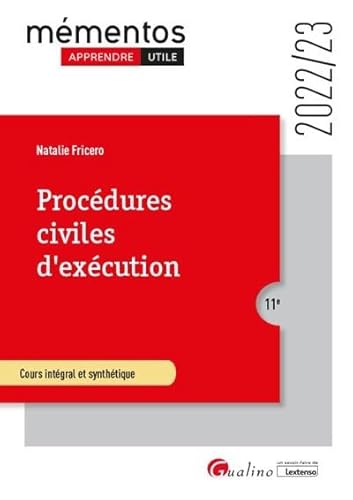 Procédures civiles d'exécution: Cours intégral et synthétique