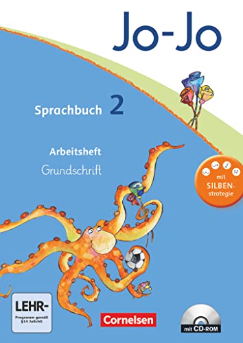 Jo-Jo Sprachbuch - Allgemeine Ausgabe 2011 - 2. Schuljahr: Arbeitsheft in Grundschrift mit CD-ROM
