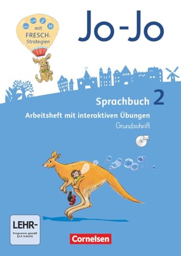 Jo-Jo Sprachbuch - Allgemeine Ausgabe 2016 - 2. Schuljahr: Arbeitsheft in Grundschrift - Mit interaktiven Übungen online und auf CD-ROM