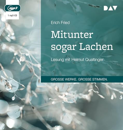 Mitunter sogar Lachen: Lesung mit Helmut Qualtinger (1 mp3-CD)