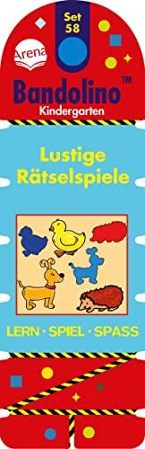 Bandolino Set 58. Lustige Rätselspiele: Kindergarten. Lern - Spiel - Spass von Arena