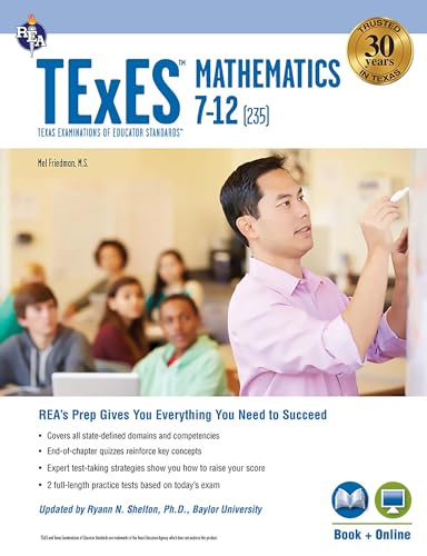 TExES Mathematics 7-12 (235) Book + Online (Texes Teacher Certification Test Prep)