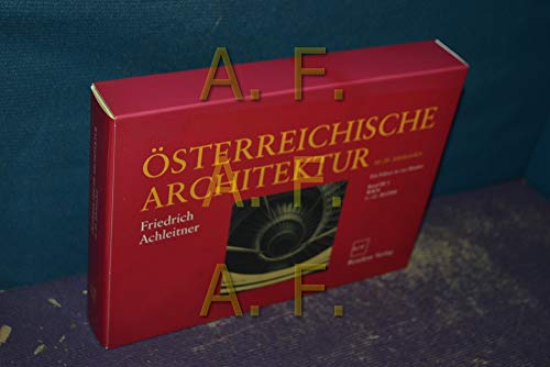 Österreichische Architektur im 20. Jahrhundert Bd. 3/1: Wien 1.-12. Bezirk von Residenz Verlag