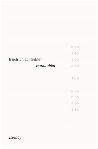 iwahaubbd: Dialektgedichte von Zsolnay-Verlag