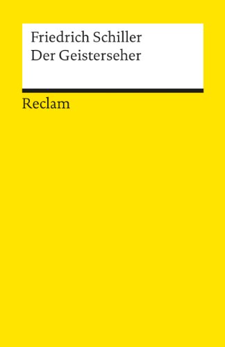 Der Geisterseher. Aus den Memoires des Grafen von O**: Textausgabe mit Anmerkungen/Worterklärungen, Literaturhinweisen und Nachwort (Reclams Universal-Bibliothek) von Reclam Philipp Jun.