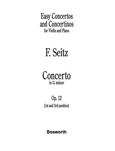 Concerto in G minor. Op. 12. Easy Concertos and Concertinos for Violin and Piano: Concerto in G Minor for Violin and Piano Op.12