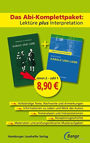 Kabale und Liebe – Das Abi-Komplettpaket: Lektüre plus Interpretation.: Königs Erläuterung mit kostenlosem Hamburger Leseheft Kabale und Liebe – Das Abi-Komplettpaket: Lektüre plus Interpretation.: Königs Erläuterung mit kostenlosem Hamburger Leseheft