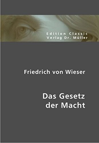 Das Gesetz der Macht von VDM Verlag Dr. Müller