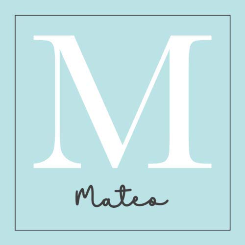Mateo: All About Baby Mateo's First Year [Modern Personalized Baby Journal]