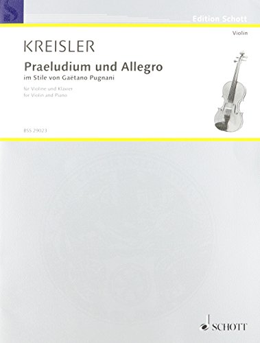 Prélude et Allegro (Style Pugnani) - Vl/Po von Schott Music Distribution