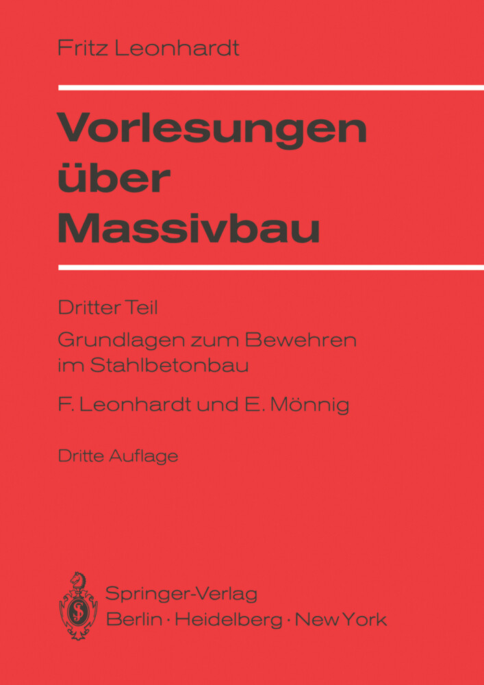 Vorlesungen über Massivbau von Springer Berlin Heidelberg