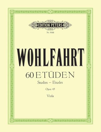 60 Etüden für Violine solo op. 45: für Viola bearbeitet