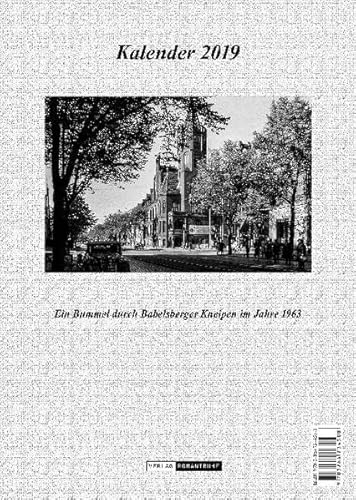 Babelsberg-Kneipen-Kalender 2019: Ein Bummel durch Babelsberger Kneipen im Jahre 1963
