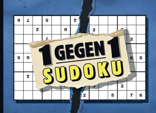 1 gegen 1: Sudoku Duell für zwei Personen | Leicht bis Schwer | Sudoku Rätselheft für Erwachsene und Teenager von Independently published