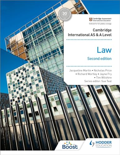 Cambridge International AS and A Level Law Second Edition: Hodder Education Group