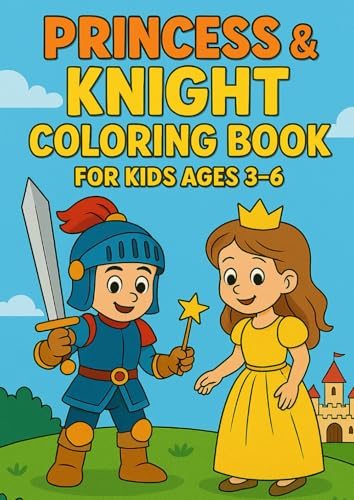 The Princess & the Knight – A Magical Coloring Adventure von Independently published
