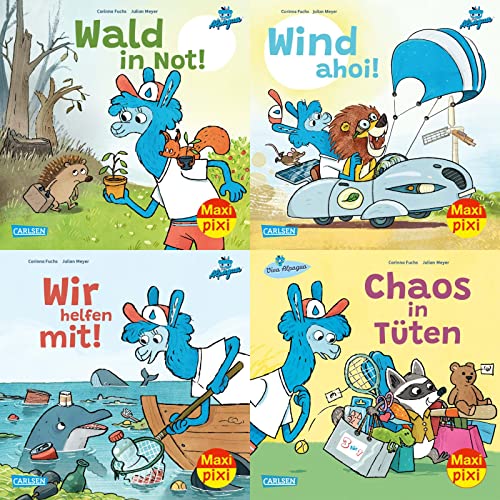 Maxi-Pixi-4er-Set 101: Viva Alpagua (4x1 Exemplar): 4 Minibücher für Kinder ab 3 Jahren (101) von Carlsen