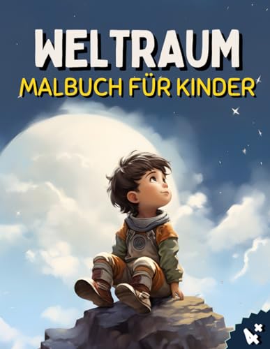Weltraum Malbuch für Kinder: Entdecke den Weltraum mit diesem interaktiven Malbuch! 30 kindgerechte Motive für Kinder ab 4 Jahren.
