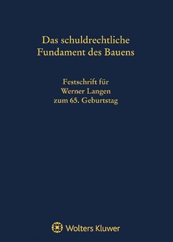 Festschrift für Werner Langen: zum 65. Geburtstag