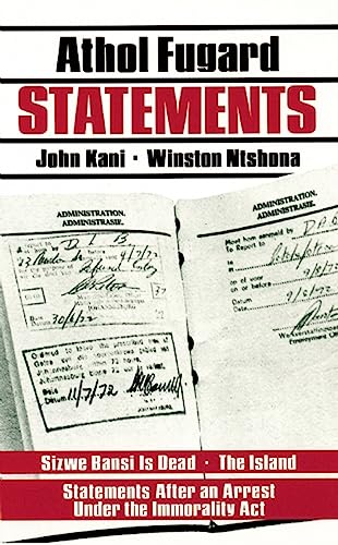 Statements: Sizwe Bansi Is Dead, the Island, Statements After an Arrest Under the Immorality Act/3 Plays von Theatre Communications Group