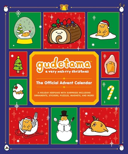 Gudetama: A Very Meh-rry Christmas: The Official Advent Calendar: A Holiday Keepsake with Surprises Including Ornaments, Stickers, Puzzles, Magnets, and More!