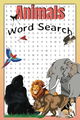Animals Word Search Puzzle Book: Word Searches with Easy to Read Print about Animals, Pets, Companion and More | 6x9 inches, 110 pages | 50+ Puzzles ... Gift for Adults, Senior, Teens Animals Word Search Puzzle Book: Word Searches with Easy to Read Print about Animals, Pets, Companion and More | 6x9 inches, 110 pages | 50+ Puzzles ... Gift for Adults, Senior, Teens von Independently published