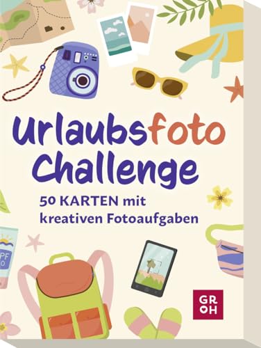 Urlaubsfoto-Challenge: 50 Karten mit kreativen Fotoaufgaben | Für Urlaub und Reise, besondere Fotos und unvergessliche Erinnerungen (Geschenkideen für Reisefans)