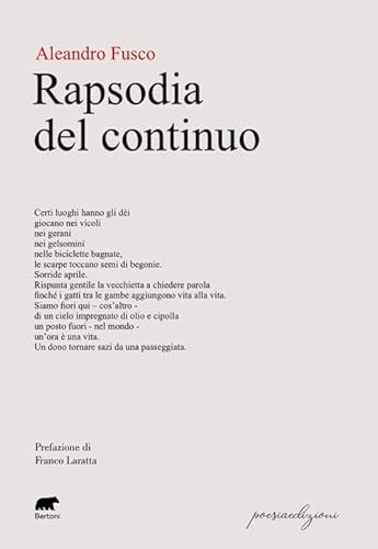 Rapsodia del continuo (Poesiaedizioni) von Bertoni