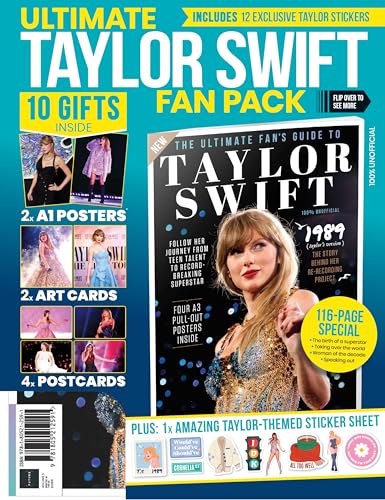 The Ultimate Taylor Swift fan pack - featuring a double sided poster; TWO art cards; postcards; and a sticker sheet