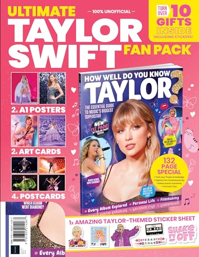 Ultimate Taylor Swift Fan Pack - Includes huge A3 double-sided poster, art cards, postcards, stickers
