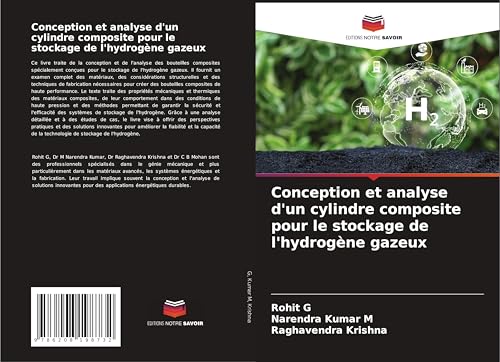 Conception et analyse d'un cylindre composite pour le stockage de l'hydrogène gazeux