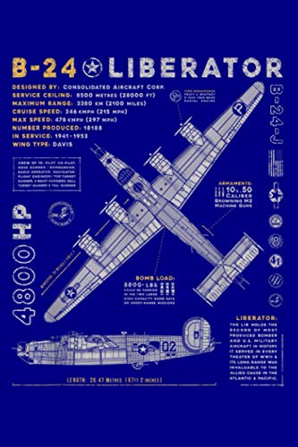 B 24 Liberator Consolidated Aircraft B24 Bomber Vintage: notebook, notebook journal beautiful , simple, impressive,size 6x9 inches, 114 paperback pages von Independently published