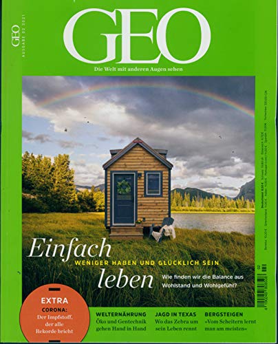 GEO 2/2021 "CPE 8,50 € - Einfach Leben" GEO 2/2021 "CPE 8,50 € - Einfach Leben"