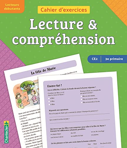 Cahier d'exercices Lecture & compréhension (CE2 - 3e primaire) (vert - violet): Lecteurs débutants Vert-violet von Chantecler Editions ZNU