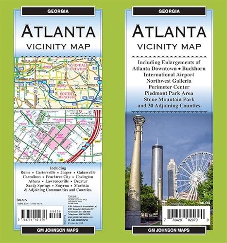 Atlanta & Vicinity, Georgia Regional Map