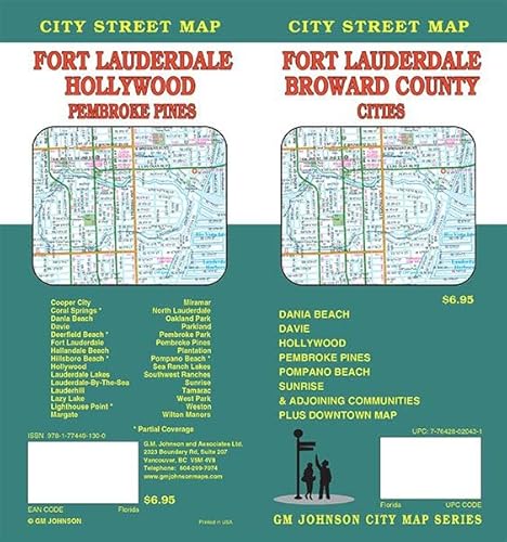 Fort Lauderdale / Hollywood / Broward County, Florida Street Map