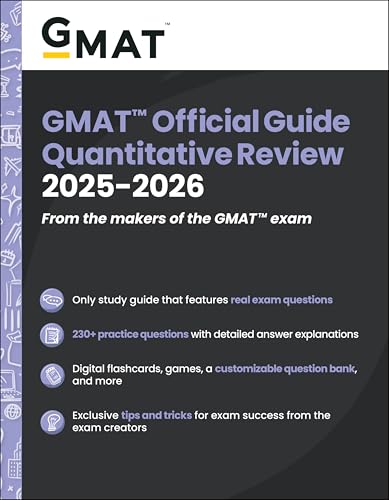 GMAT Official Guide Quantitative Review 2025 - 2026: Book + Online Question Bank von Wiley